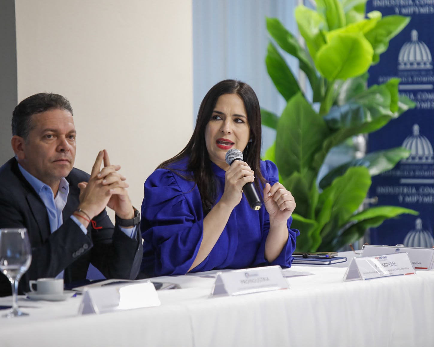 tamara durante su exposicion de informe